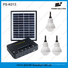 Sistema Solar LED Home Mini com Painel Solar 11V 4W e Carregador USB para Celular